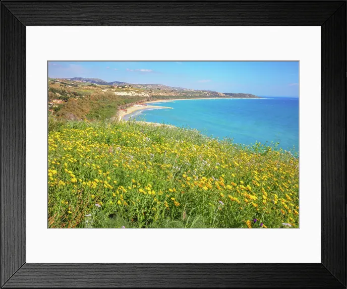 Framed Print : Eraclea Minoa beach, top view, Cattolica Eraclea, Agrigento district, Sicily, Italy Framed Print : Eraclea Minoa beach, top view, Cattolica Eraclea, Agrigento district, Sicily, Italy