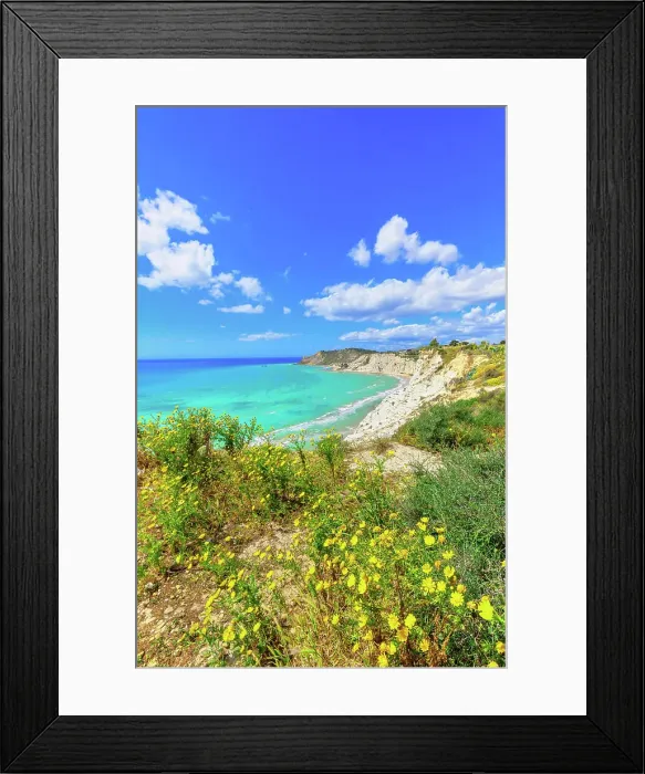 Framed Print : Scala dei Turchi, Agrigento, Sicily, Italy