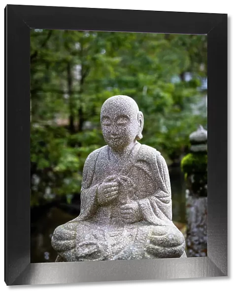Buddha statue at Ekoin temple, Koya, Mount Koya, Kansai region, Honshu, Japan