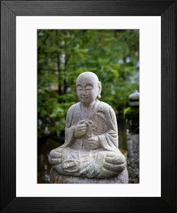Framed Print : Buddha statue at Ekoin temple, Koya, Mount Koya, Kansai region, Honshu, Japan Framed Print : Buddha statue at Ekoin temple, Koya, Mount Koya, Kansai region, Honshu, Japan