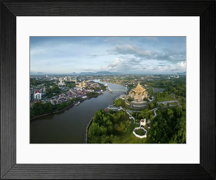 Framed Print : Sarawak River, Kuching, Sarawak, Borneo, Malaysia, Asia Framed Print : Sarawak River, Kuching, Sarawak, Borneo, Malaysia, Asia