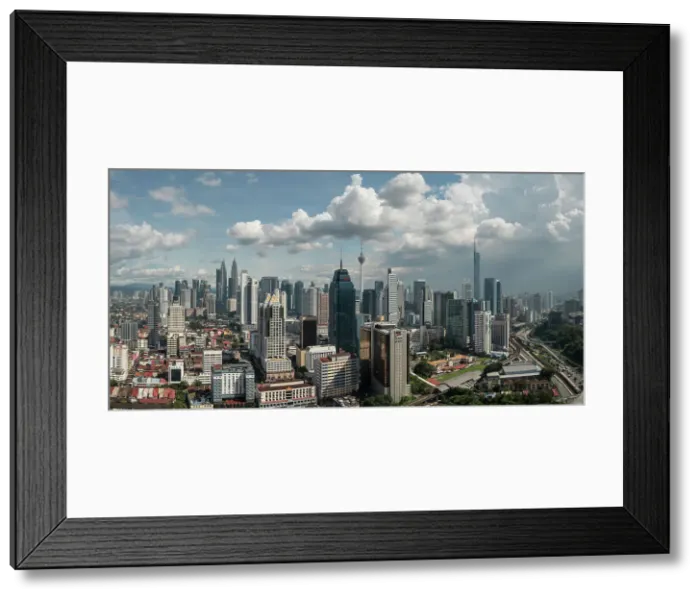 Framed Print : View of Downtown Kuala Lumpur, Malaysia Framed Print : View of Downtown Kuala Lumpur, Malaysia