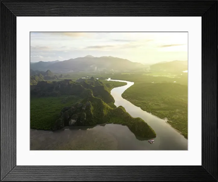 Framed Print : Aerial view of Pulau Langkawi, Kedah, Malaysia, Asia Framed Print : Aerial view of Pulau Langkawi, Kedah, Malaysia, Asia