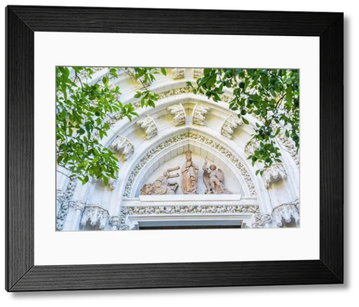 Framed Print : Facade, Seville cathedral, Seville, Andalusia, Spain Framed Print : Facade, Seville cathedral, Seville, Andalusia, Spain