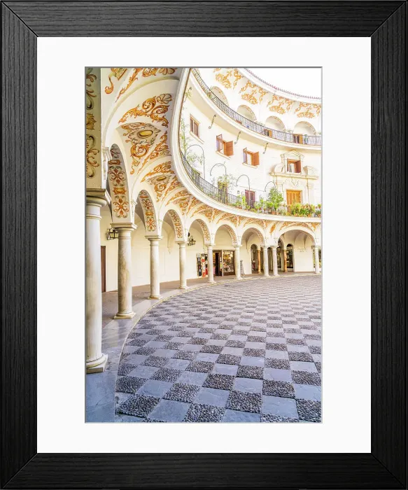 Framed Print : Plaza del Cabildo, Seville, Andalusia, Spain Framed Print : Plaza del Cabildo, Seville, Andalusia, Spain