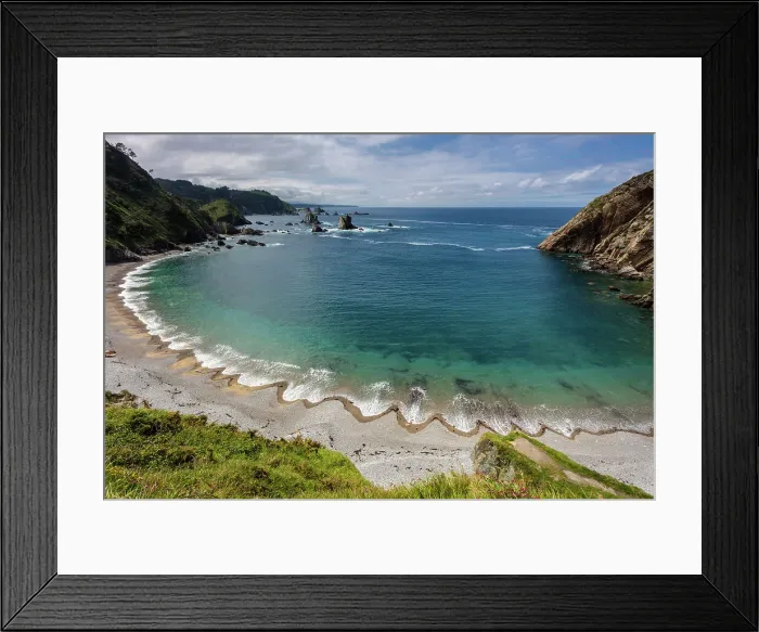 Framed Print : Spain, Asturias, Playa del Silencio, beach near Castaneras village Framed Print : Spain, Asturias, Playa del Silencio, beach near Castaneras village
