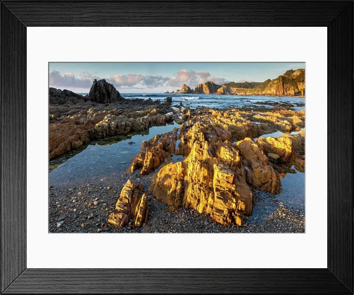 Framed Print : Spain, Asturias, Playa de la Gueirua, beach near Gueirua village Framed Print : Spain, Asturias, Playa de la Gueirua, beach near Gueirua village