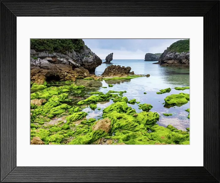 Framed Print : Spain, Asturias, Playa de Buelna, beach near Buelna village Framed Print : Spain, Asturias, Playa de Buelna, beach near Buelna village