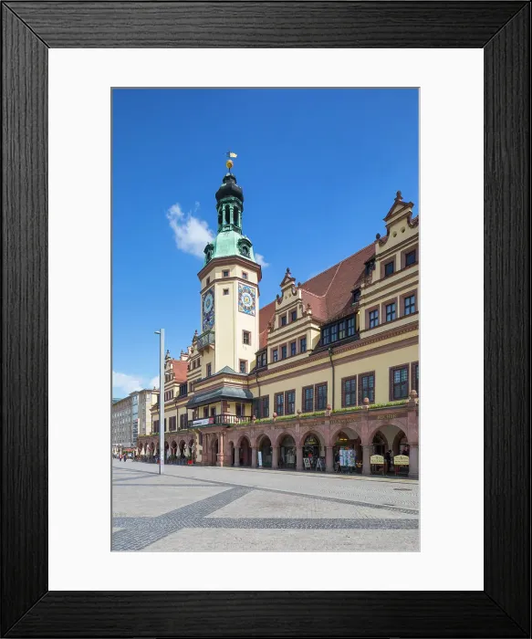 Framed Print : Old Town Hall, Marktplatz, Leipzig, Saxony, Germany Framed Print : Old Town Hall, Marktplatz, Leipzig, Saxony, Germany