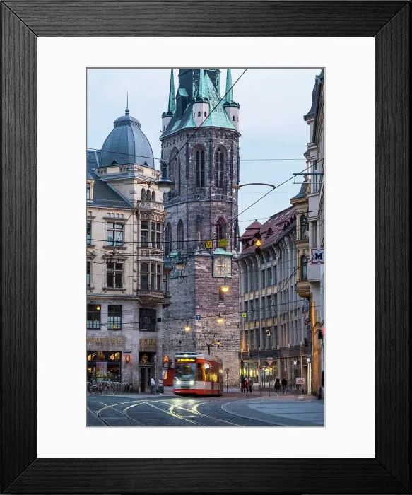Framed Print : Roter Turm (bell tower) Halle (Saale), Saxony-Anhalt, Germany Framed Print : Roter Turm (bell tower) Halle (Saale), Saxony-Anhalt, Germany