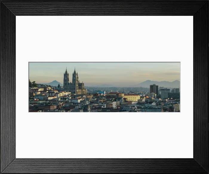 Framed Print : Aerial view of Quito, Pichincha, Ecuador Framed Print : Aerial view of Quito, Pichincha, Ecuador