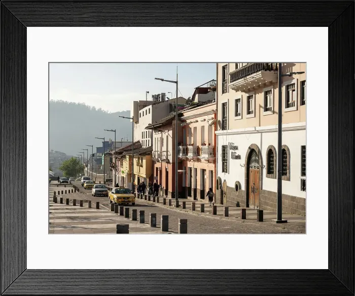 Framed Print : San Sebastian Neighbourhood, Quito, Pichincha, Ecuador