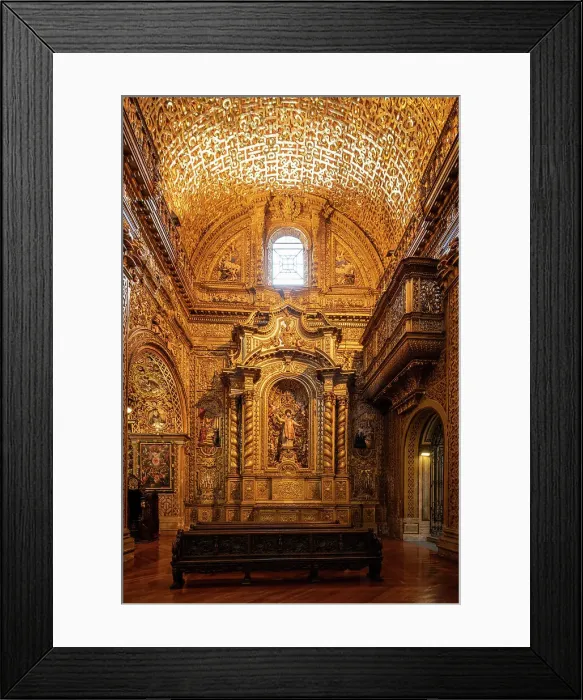 Framed Print : Interior of Compania de Jesus, Quito, Pichincha, Ecuador Framed Print : Interior of Compania de Jesus, Quito, Pichincha, Ecuador