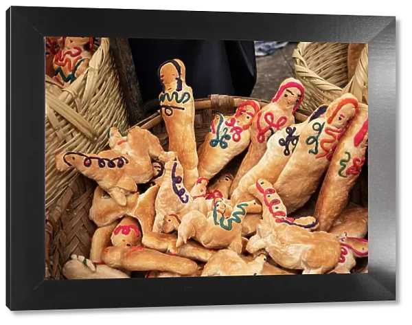 Souvenir Bread on display, Dia de los Muertos, Otavalo Cemetery, Imbabura, Ecuador