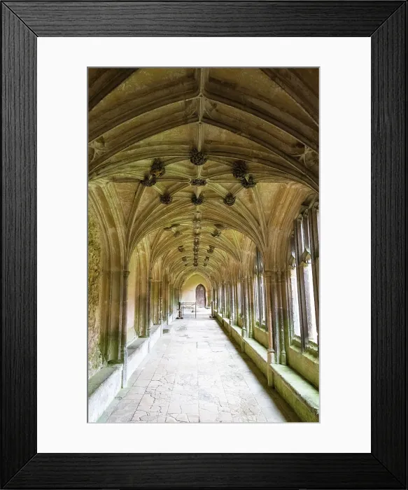 Framed Print : Cloisters of Lacock Abbey, founded in the early 13th century, and used as a filming location for Harry Potter movies, Lacock, Wiltshire, England Framed Print : Cloisters of Lacock Abbey, founded in the early 13th century, and used as a filming location for Harry Potter movies, Lacock, Wiltshire, England