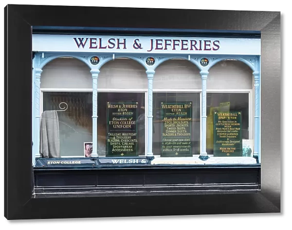 Welsh & Jefferies, a traditional bespoke tailoring shop in Eton High Street, Berkshire, England