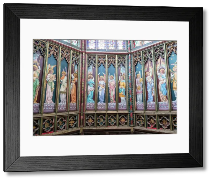 Framed Print : Musical Angels of the Octagon Tower lantern, Ely Cathedral, Ely, Cambridgeshire, England Framed Print : Musical Angels of the Octagon Tower lantern, Ely Cathedral, Ely, Cambridgeshire, England