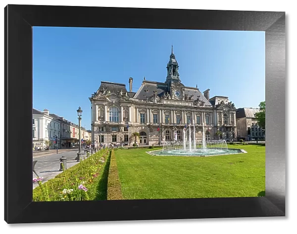 Tours City Hall and Place Jean Jaures, Tours, Loire Valley, France