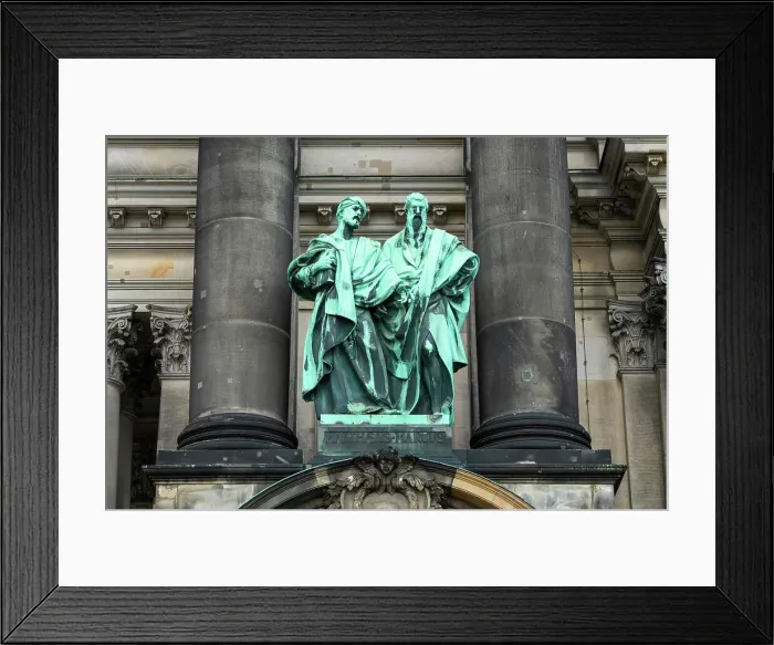 Framed Print : Detail of statues on Berlin Cathedral (Berliner Dom), Museum Island, UNESCO, Berlin, Germany Framed Print : Detail of statues on Berlin Cathedral (Berliner Dom), Museum Island, UNESCO, Berlin, Germany