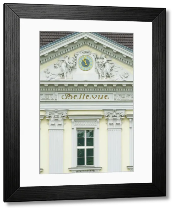 Framed Print : Detail of facade of Bellevue Palace, Tiergarten, Mitte, Berlin, Germany