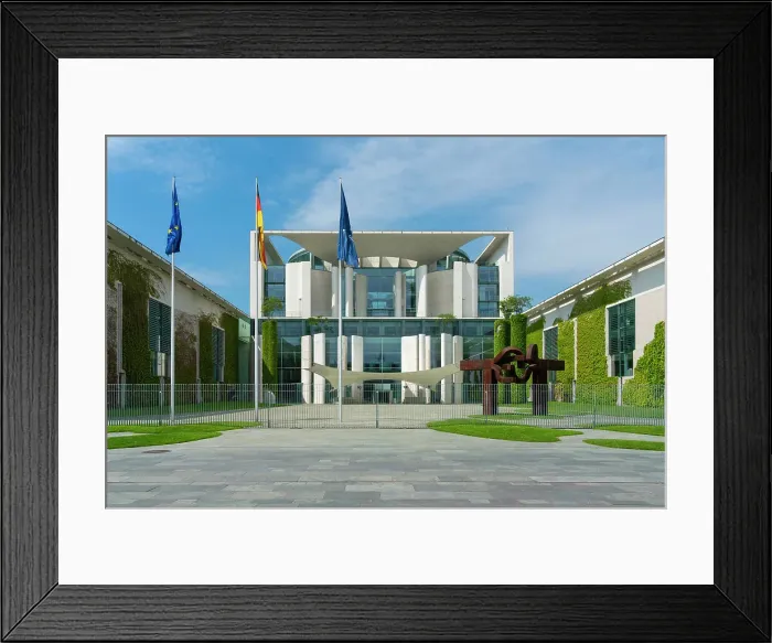 Framed Print : Facade of German Chancellery (Bundeskanzleramt), Tiergarten, Mitte, Berlin, Germany Framed Print : Facade of German Chancellery (Bundeskanzleramt), Tiergarten, Mitte, Berlin, Germany