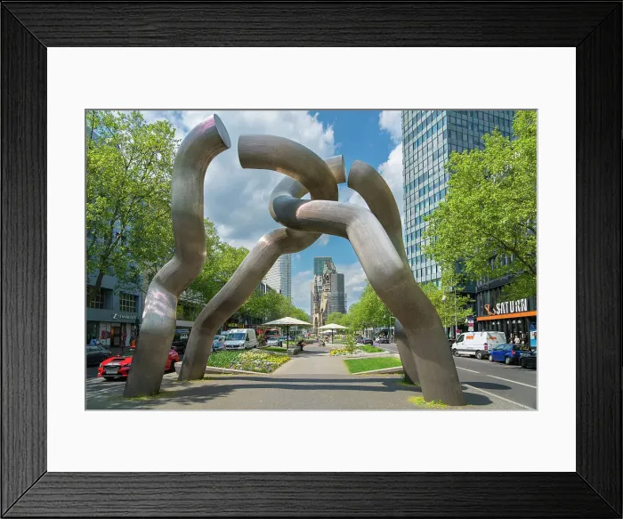 Framed Print : Berlin statue created by Brigitte Matschinsky-Denninghoff and Martin Matschinsky, Tauentzienstrasse, Berlin, Germany Framed Print : Berlin statue created by Brigitte Matschinsky-Denninghoff and Martin Matschinsky, Tauentzienstrasse, Berlin, Germany