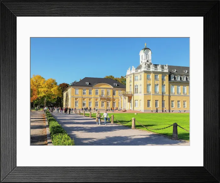 Framed Print : Karlsruhe Palace with Palace Square, Karlsruhe, Baden-Wurttemberg; Germany Framed Print : Karlsruhe Palace with Palace Square, Karlsruhe, Baden-Wurttemberg; Germany