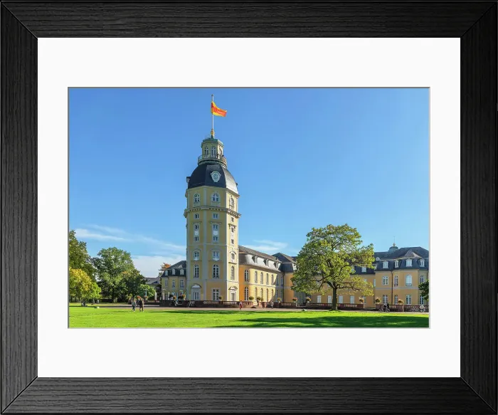 Framed Print : Karlsruhe Palace with Palace Park, Karlsruhe, Baden-Wurttemberg; Germany Framed Print : Karlsruhe Palace with Palace Park, Karlsruhe, Baden-Wurttemberg; Germany