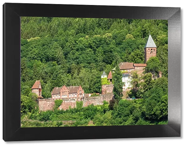Zwingenberg Castle, Neckartal Valley, Odenwald, Burgenstrasse, Baden-Wurttemberg; Germany