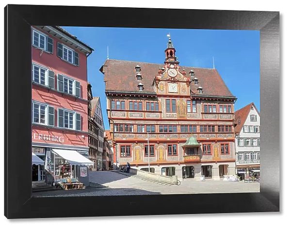 Town hall at the market place, Tubingen, Baden Wurttemberg, Germany