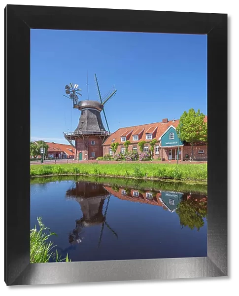 Windmill Ostgroszefehn, Groszefehn, East Frisia, Lower Saxony, Germany