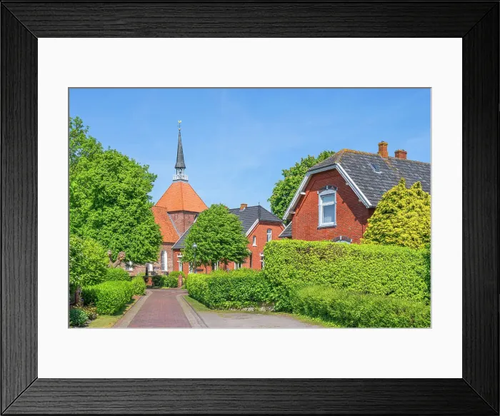Framed Print : Rysum, Krummhorn, East Frisia, Lower Saxony, Germany Framed Print : Rysum, Krummhorn, East Frisia, Lower Saxony, Germany