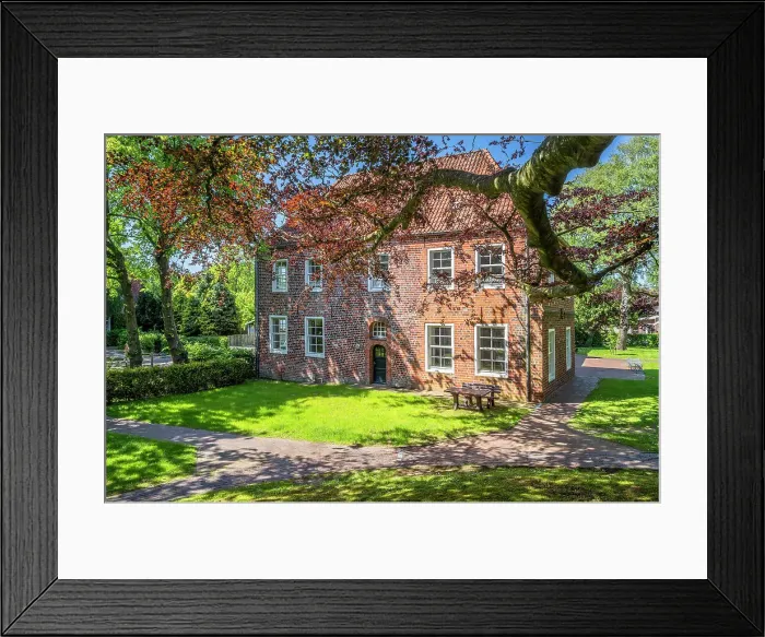 Framed Print : Traditional house at Dornum, East Frisia, Lower Saxony, Germany Framed Print : Traditional house at Dornum, East Frisia, Lower Saxony, Germany