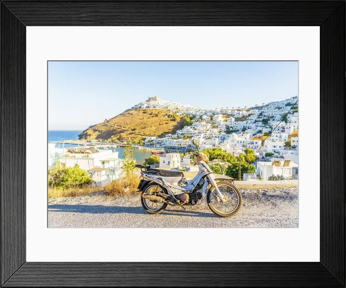 Framed Print : Scooter, Chora, Astypalaia, Dodecanese, Greek Islands, Greece Framed Print : Scooter, Chora, Astypalaia, Dodecanese, Greek Islands, Greece