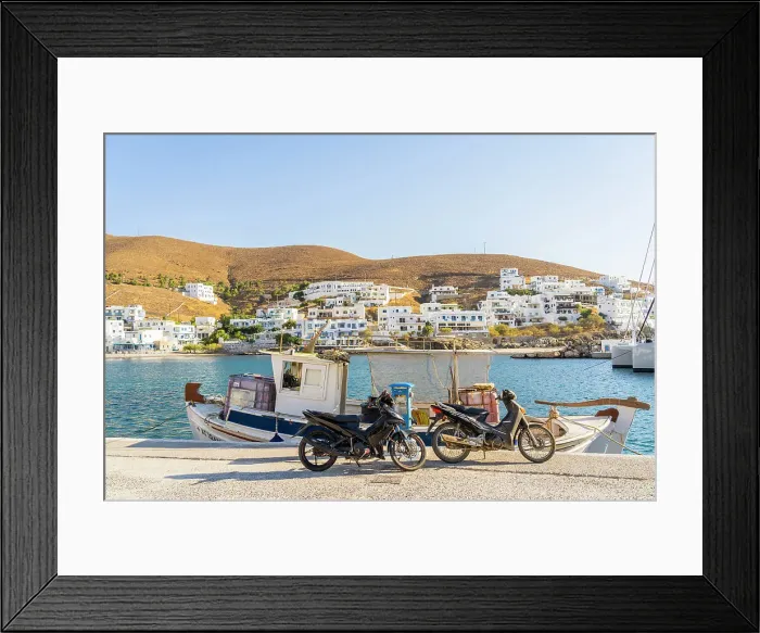 Framed Print : Small harbour in Chora, Astypalaia, Dodecanese, Greek Islands, Greece Framed Print : Small harbour in Chora, Astypalaia, Dodecanese, Greek Islands, Greece