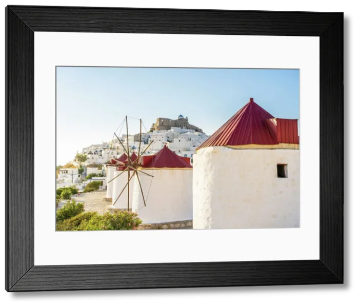 Framed Print : The Windmills and The Venetian Castle of Astypalea, Chora, Astypalaia, Dodecanese, Greek Islands, Greece Framed Print : The Windmills and The Venetian Castle of Astypalea, Chora, Astypalaia, Dodecanese, Greek Islands, Greece