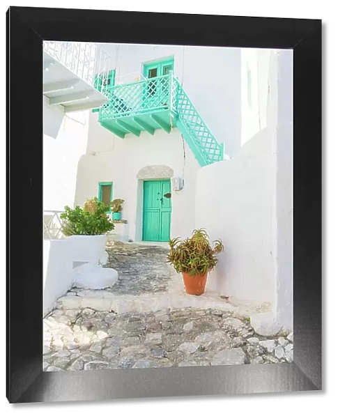 Local architecture in Chora, Astypalaia, Dodecanese, Greek Islands, Greece