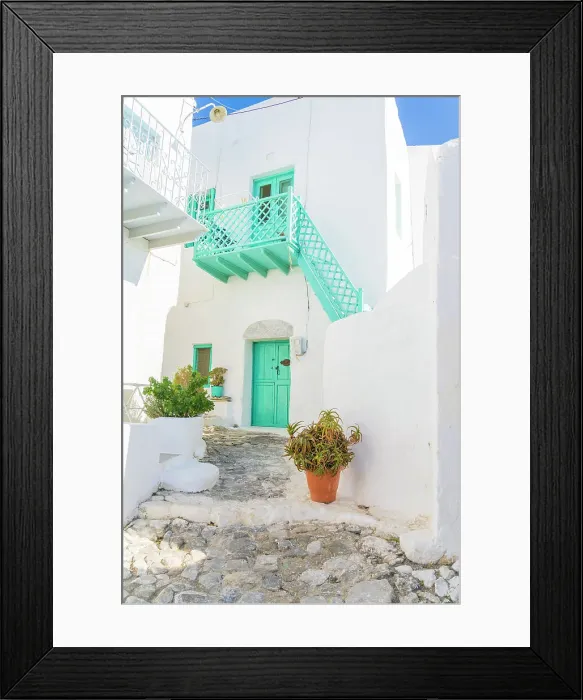 Framed Print : Local architecture in Chora, Astypalaia, Dodecanese, Greek Islands, Greece Framed Print : Local architecture in Chora, Astypalaia, Dodecanese, Greek Islands, Greece