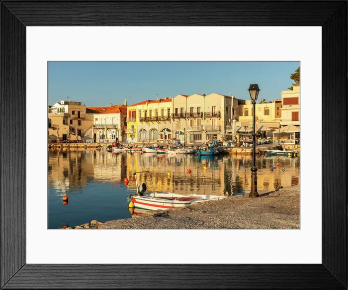 Framed Print : Venetian harbor, Rethymno, Crete, Greece Framed Print : Venetian harbor, Rethymno, Crete, Greece
