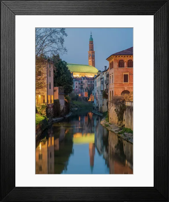 Framed Print : Scenic view of Basilica Palladiana and Torre Bissara clock tower, Vicenza, Veneto, Italy Framed Print : Scenic view of Basilica Palladiana and Torre Bissara clock tower, Vicenza, Veneto, Italy