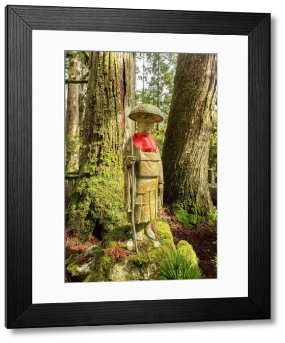 Framed Print : Buddhist statue, Okunoin Cemetery in Koya, Mount Koya, Kansai region, Honshu, Japan Framed Print : Buddhist statue, Okunoin Cemetery in Koya, Mount Koya, Kansai region, Honshu, Japan
