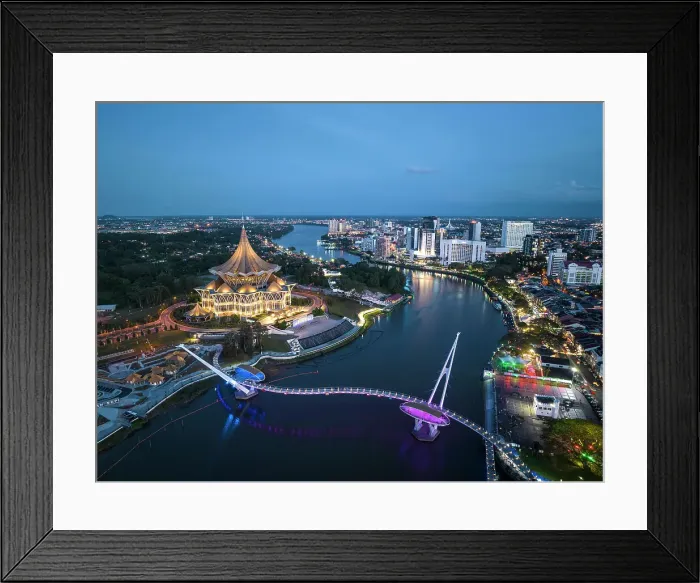 Framed Print : Sarawak River, Kuching, Sarawak, Borneo, Malaysia, Asia Framed Print : Sarawak River, Kuching, Sarawak, Borneo, Malaysia, Asia
