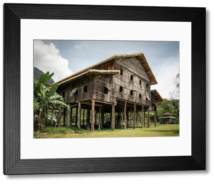 Framed Print : Traditional Longhouse, Sarawak Cultural Village, Santubong, Sarawak, Borneo, Malaysia, Asia Framed Print : Traditional Longhouse, Sarawak Cultural Village, Santubong, Sarawak, Borneo, Malaysia, Asia
