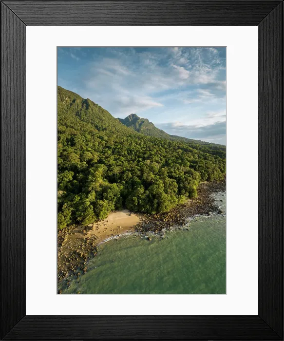 Framed Print : Aerial view of Santubong, Sarawak, Borneo, Malaysia, Asia Framed Print : Aerial view of Santubong, Sarawak, Borneo, Malaysia, Asia