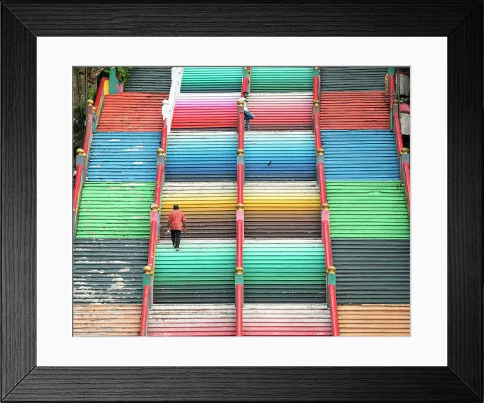 Framed Print : Steps leading to Batu Caves Hindu Temple, Kuala Lumpur, Malaysia Framed Print : Steps leading to Batu Caves Hindu Temple, Kuala Lumpur, Malaysia