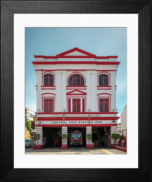 Framed Print : Beach Fire Station, George Town, Pulau Pinang, Penang, Malaysia, Asia Framed Print : Beach Fire Station, George Town, Pulau Pinang, Penang, Malaysia, Asia