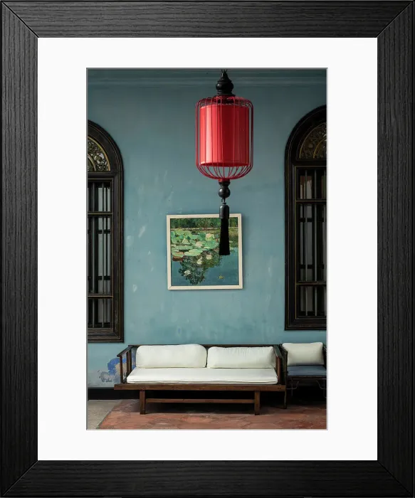 Framed Print : Cheong Fatt Tze - The Blue Mansion, George Town, Pulau Pinang, Penang, Malaysia, Asia