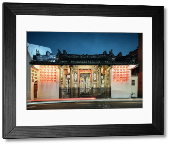 Framed Print : Han Jiang Ancestral Temple at twilight, George Town, Pulau Pinang, Penang, Malaysia, Asia Framed Print : Han Jiang Ancestral Temple at twilight, George Town, Pulau Pinang, Penang, Malaysia, Asia