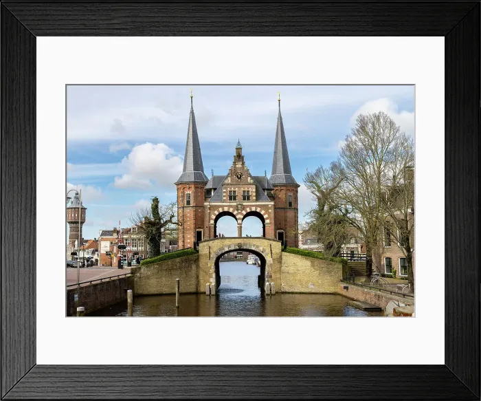Framed Print : Waterpoort, Hoogendster Pijp, Friesland, Holland, Netherlands Framed Print : Waterpoort, Hoogendster Pijp, Friesland, Holland, Netherlands