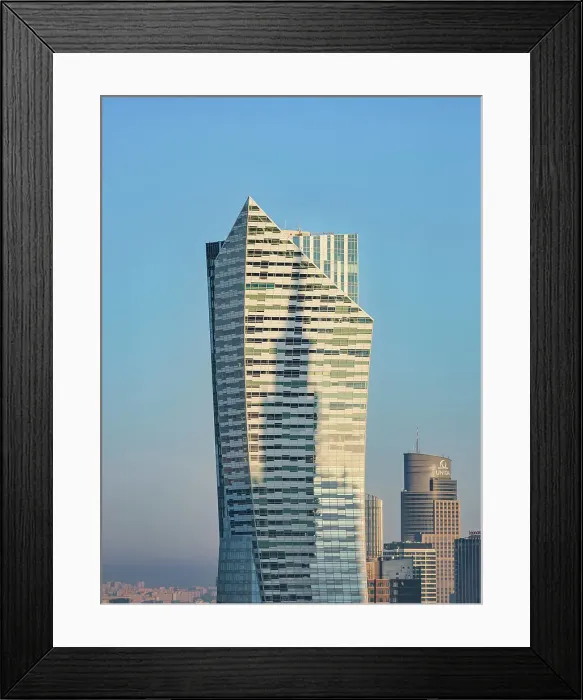 Framed Print : Zlota 44 Tower at sunrise, elevated view, Warsaw, Masovian Voivodeship, Poland Framed Print : Zlota 44 Tower at sunrise, elevated view, Warsaw, Masovian Voivodeship, Poland